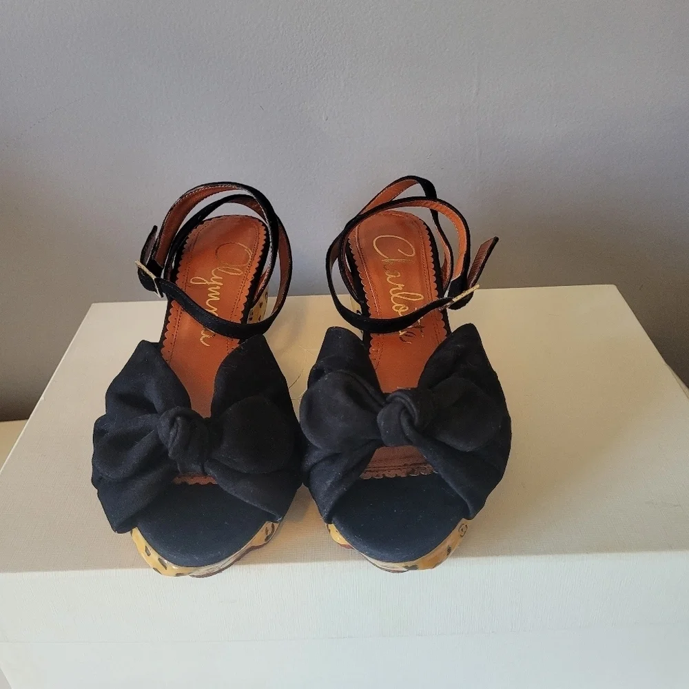 Charlotte Olympia Panthera Wedges, VGUC, Size 5.5